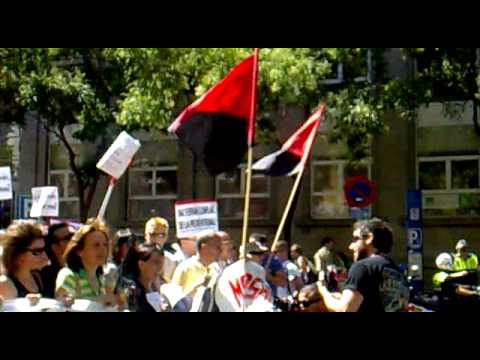 CNT Agencias - Manifestacin contra la patronal y s...