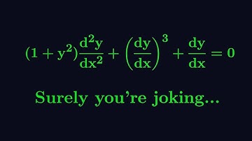 A ridiculously awesome non linear differential equation