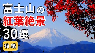 富士山の紅葉絶景ベスト30選（後編） / 伊豆半島・薩埵峠・日本平・昇仙峡・高尾山・狭山丘陵 / Top 30 best views of Mt. Fuji & Autumn Leaves Part2