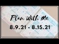 Plan With Me August 9 - 15 | Lahlaland Studio Summer Cruise | Recollections Planner