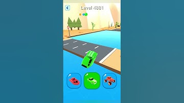 Shape Shifting 2 GAMEPLAY Level No -4881 Walkthrough - New Update Car Racing #Shorts #ShapeShifting