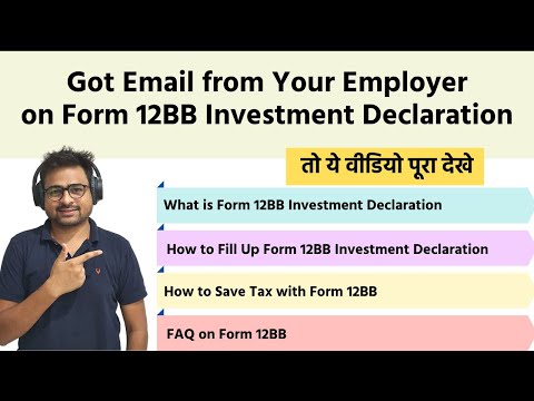 How to Fill Form 12BB Investment Declaration by Employee to Employer with Example