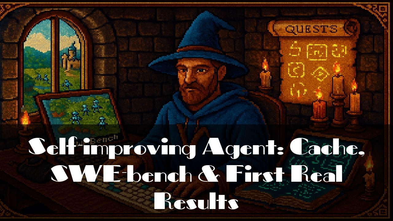 Self-improving агент: кэш, SWE-bench и первые реальные результаты