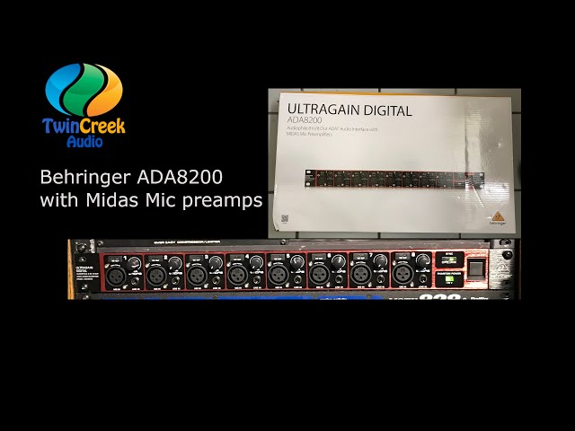 Behringer Ultragain Digital ADA8200 with Midas mic pres