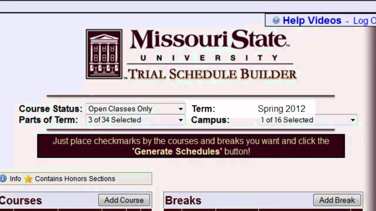 my class schedule maker