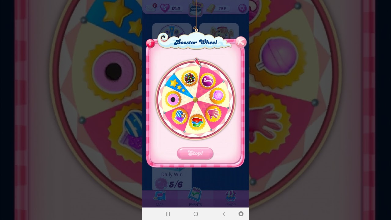 just missed the jackpot in spin and win in candy crush