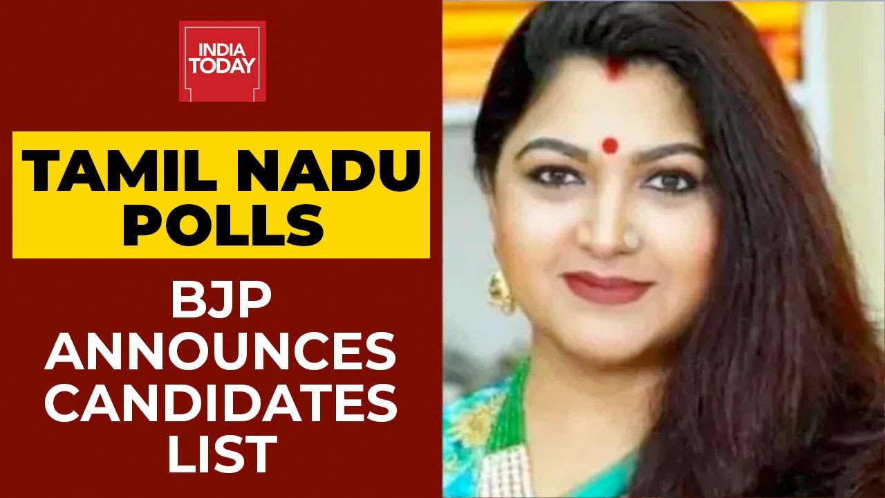 BJP Announces Candidates List For Tamil Nadu Assembly Polls 2021