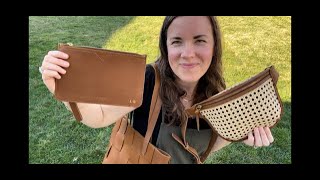 The Woven Tote, Rattan Sling, and Contigo Wristlet by WP Standard!