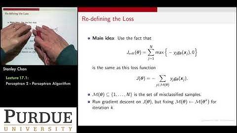 ECE595ML Lecture 17-1 Perceptron Algorithm