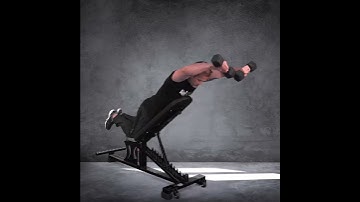 Elevação frontal com rotação Banco Inclinado