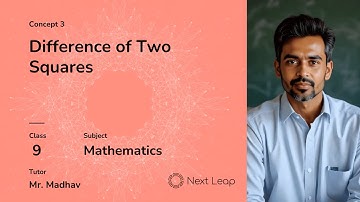 Difference of Two Squares | Class 9 Maths | Chapter - Factorisations