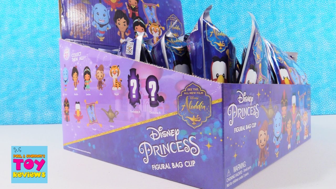 Disney Princess Figural Bag Clip Blind Bags Opening & Review