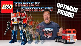 LEGO TRANSFORMERS!!! LEGO OPTIMUS PRIME - Set 10302 Unboxing, Speed Build &amp; Review!