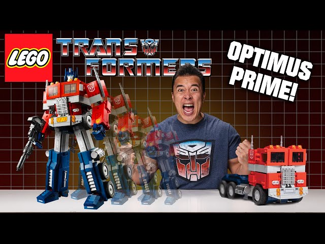 LEGO TRANSFORMERS!!! LEGO OPTIMUS PRIME - Set 10302 Unboxing, Speed Build &  Review! 