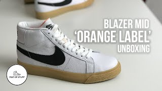 orange label blazer