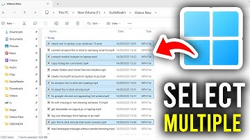 How To Select Multiple Files In Windows Laptop or PC - Step By Step