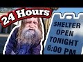(WOW!!) 24 Hour Challenge In Homeless Shelter // Staying Overnight In A Homeless Shelter Challenge