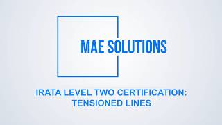 Famous IRATA Level 2 - Tensioned Lines Profile