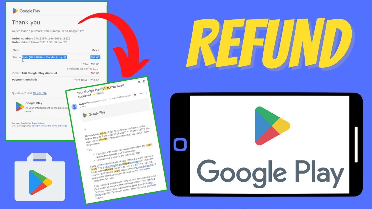 Minecraft refund: says refunded on google play store but I havent got the  money back - Google Play Community