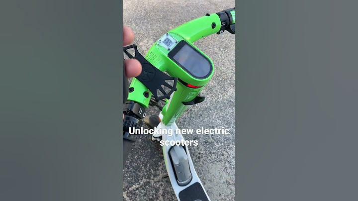 How to unlock a electric scooter for free !