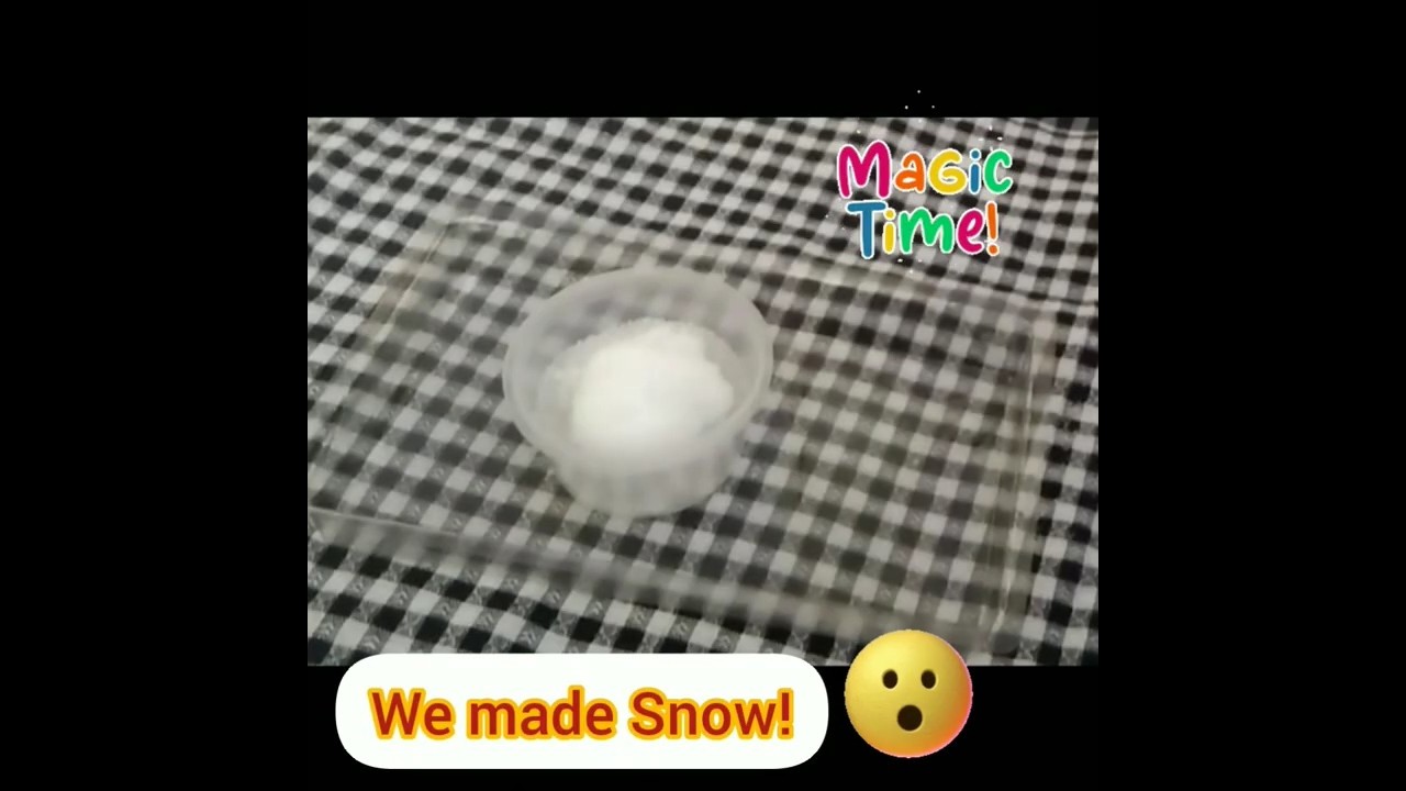 How to Make Artificial Snow at Home in 2 mins| Fun Science Experiment for Kids | DIY Snowman! Art