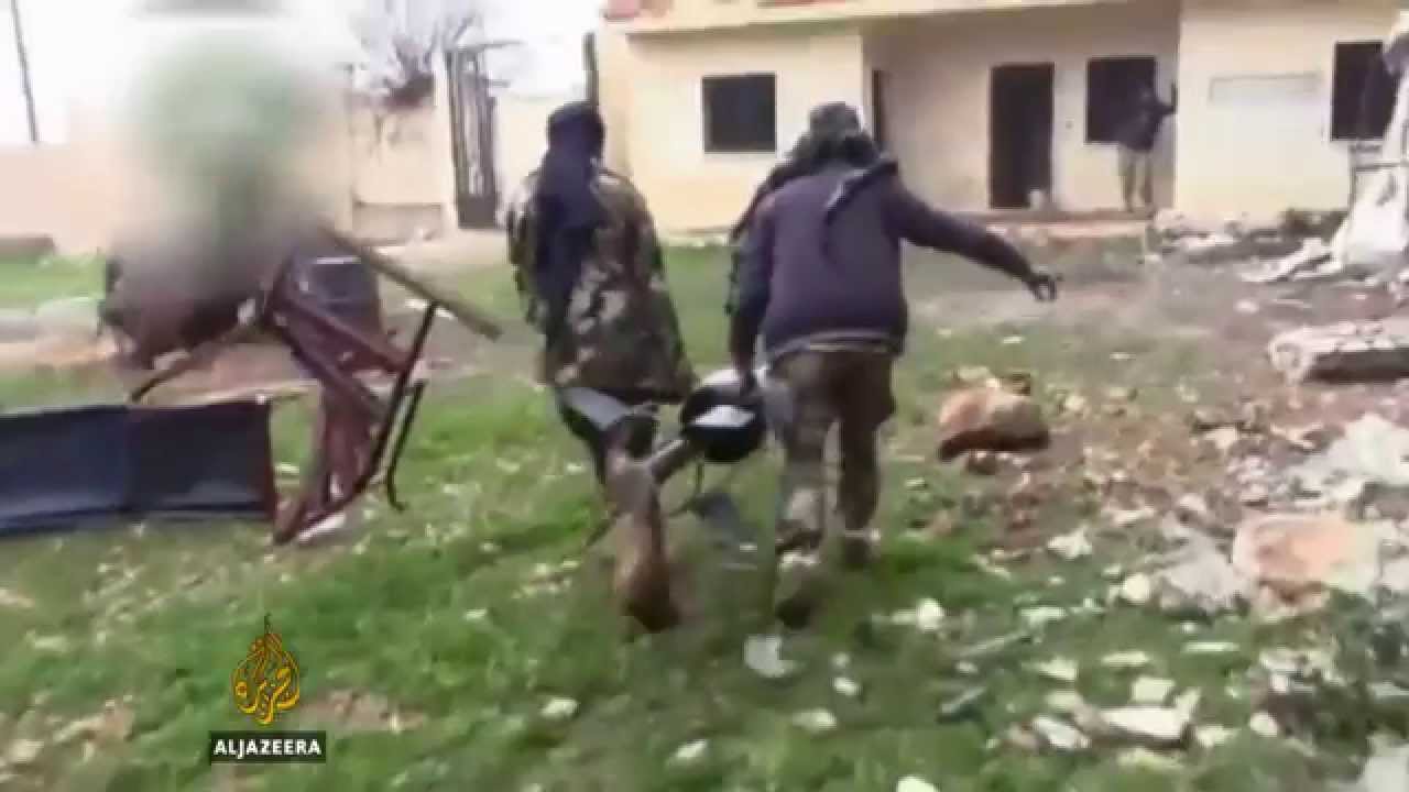 غارات جوية على جوبر في سوريا