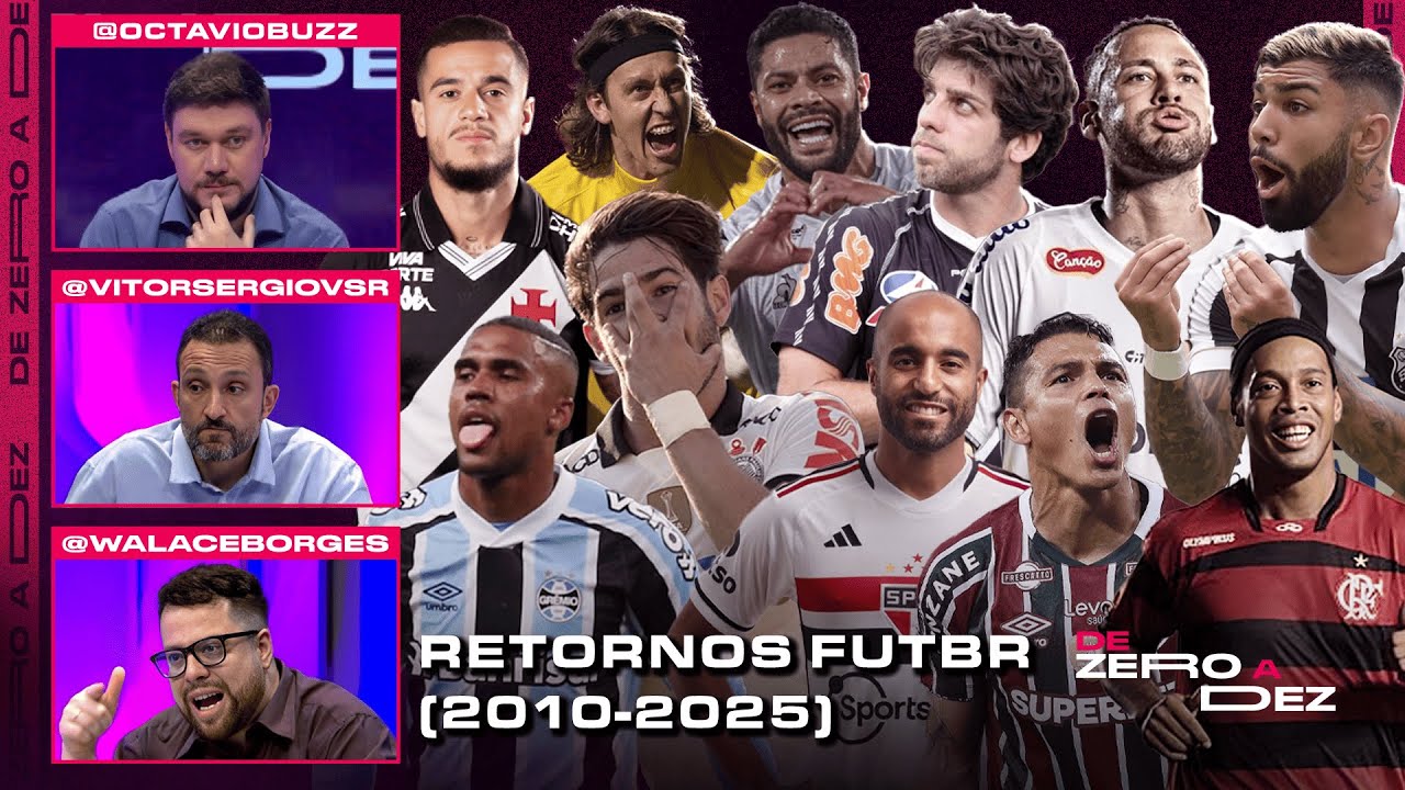 QUAL FOI O MELHOR E O 'PIOR' RETORNO AO FUTEBOL BRASILEIRO NOS ÚLTIMOS 15 ANOS? | DE ZERO A DEZ