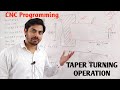 Taper Turning Operation in CNC machine Taper Turning in CNC | CNC Taper Turning Program | CNC Hindi