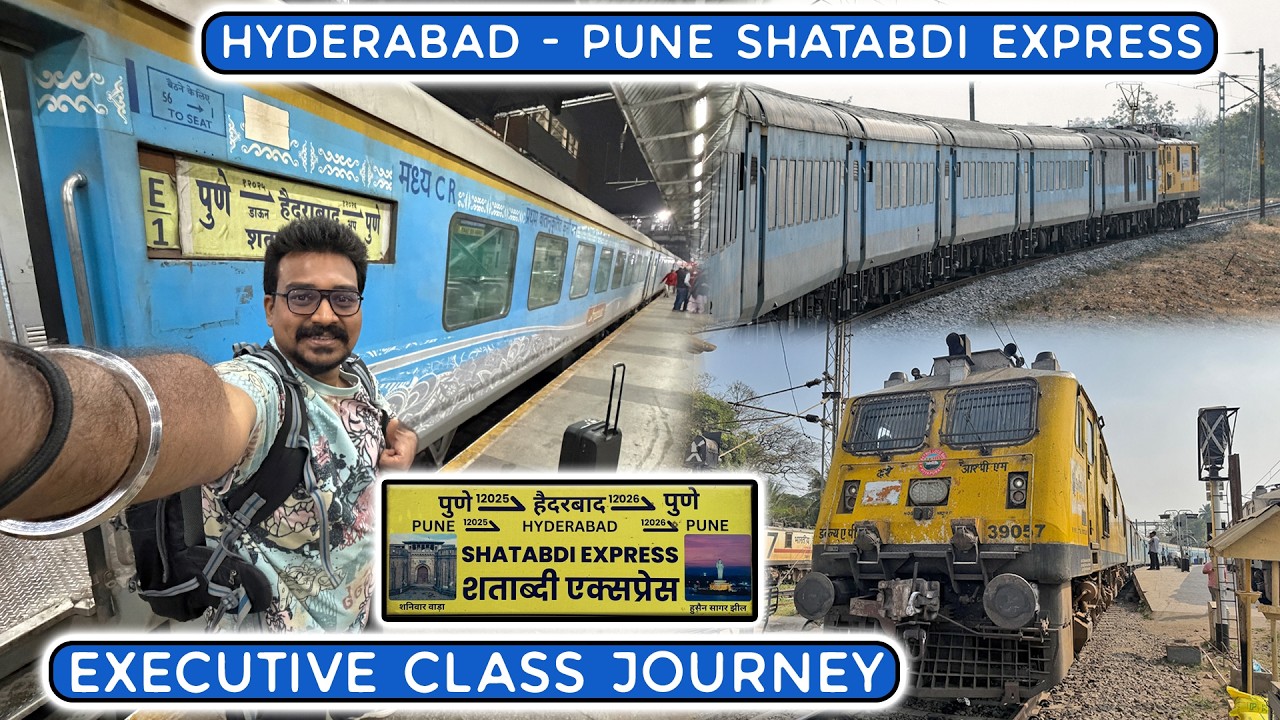 JOURNEY | PUNE SHATABDI EXPRESS | HYDERABAD TO PUNE | FULL JOURNEY | INDIAN RAILWAYS