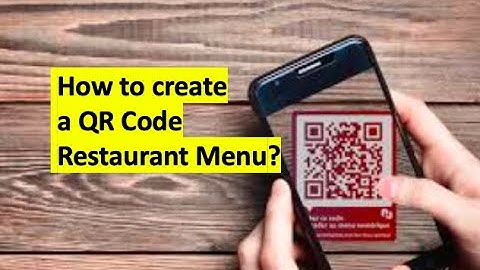 How to create a QR code Resraurant Digital Menu with #MasterTAAG
