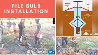 Famous Civil engineering UNDER REAMED pile foundation BULB INSTALLATION Net Worth