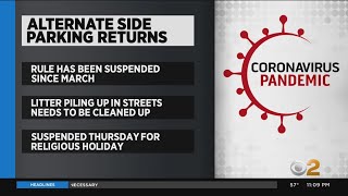 Alternate Side Parking Returns May 18