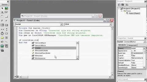 Dışardan VBA makroyu çalıştırmak. (CorelDraw, Word, Excell vs.)