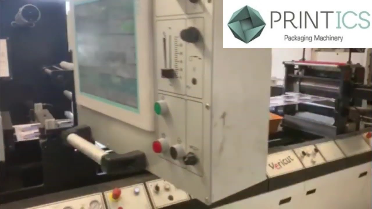 VIDEO PRINTICS U37171019 ROTOFLEX VERICUT 2 CUTTING MACHINE FOR LABELS