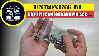 Controdado M6 acciaio inox, dado autobloccante - 50 pezzi