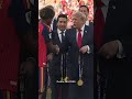 Donald Trump wręczał medale finalistom mistrzostw świata, w tym Messiemu i Yamalowi