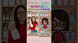 I Restocked my Fridge in REAL LIFE vs. TOCA BOCA! 🍦🍧#tocaboca #tocalifeworld