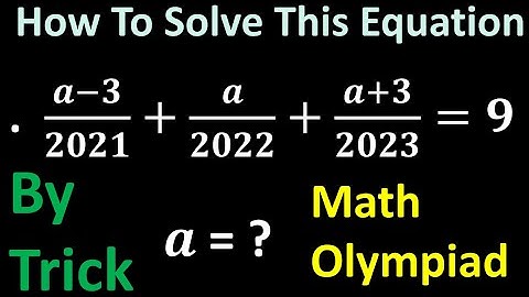 Math Olympiad|Olympiad Math|How To Solve Rational Equation By Trick