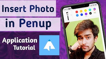 How to Insert Images or Photos  in PENUP App