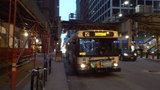 CTA Bus: Belmont/Halsted bound DE60LF 4047 Rt.151 at Wells St/Jackson Blvd
