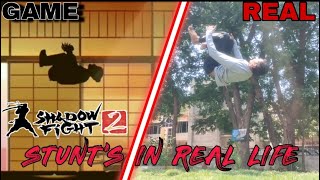 SHADOW FIGHT 2 STUNT'S IN REALIFE | Best Amezing Flip 2021🔥 screenshot 5