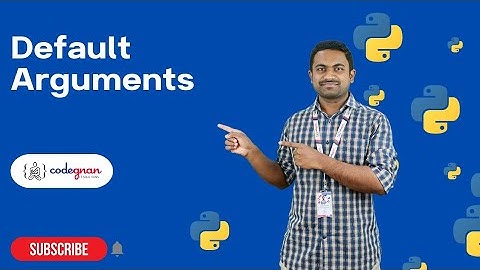 Default Arguments in Python | Python Tutorials - 2022 | Codegnan
