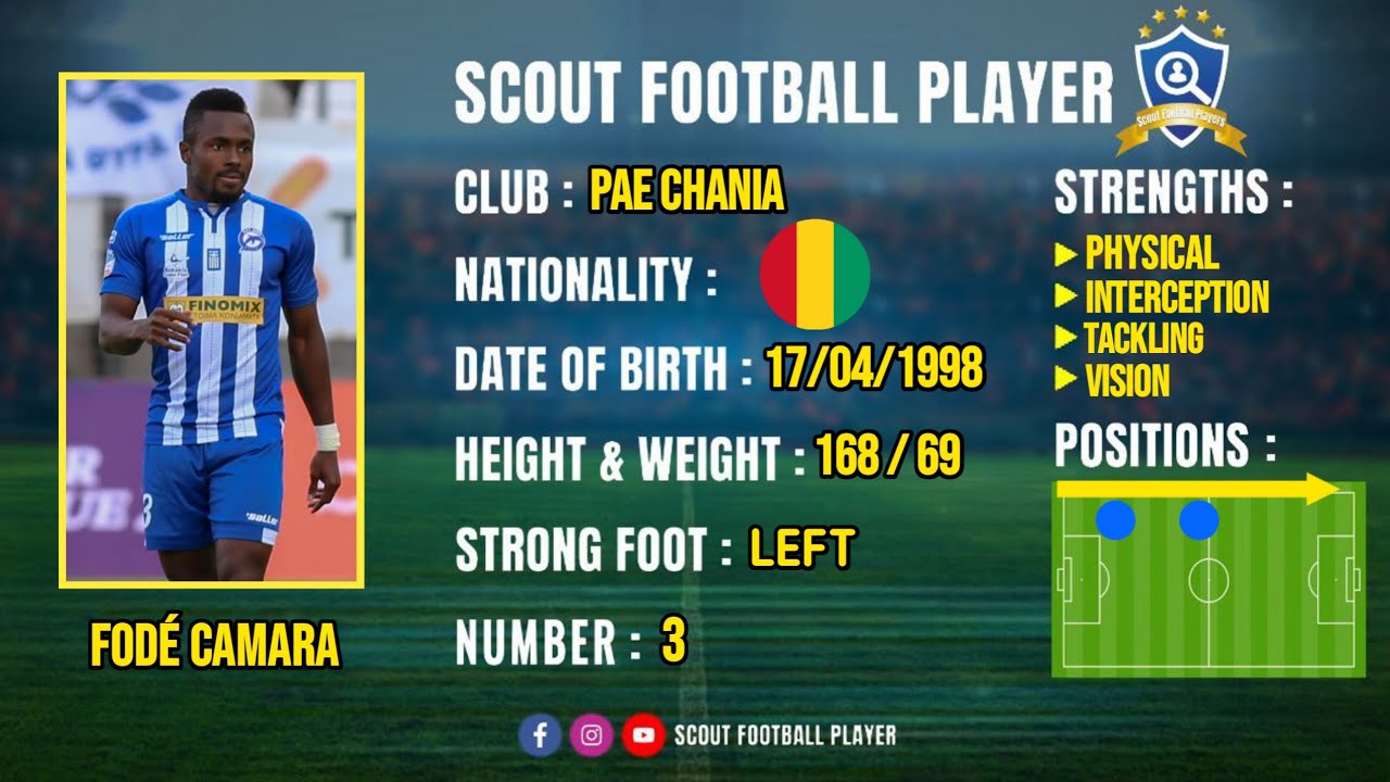 FODÉ CAMARA 🔵 LEFT BACK 🔵 PAE CHANIA 🔵 2021/2022