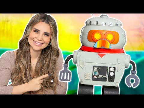 How To Make A ROBOT Cake! (BURG.L from 'Grounded') - Nerdy Nummies