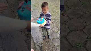 Boy Drops Birthday Cake, Surprise Ends