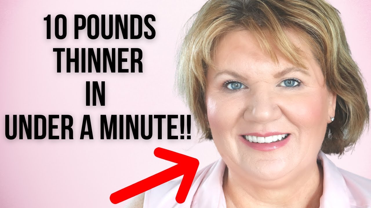Contour A Round, Fat Face And Double Chin Super Easy! Makeup over 50 YouTube