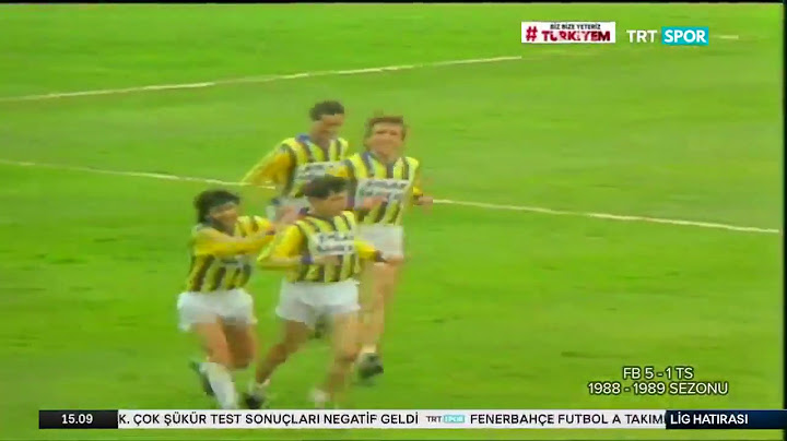 NOSTALJİ | 1988-89 Fenerbahçe - Trabzonspor: 5-1 (ÖZET)
