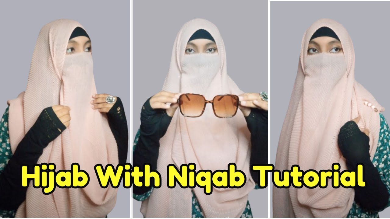 Niqab Tutorial Full Coverage 🌸। Hijab With Niqab 💕। Simple And Easy Niqab Styles 