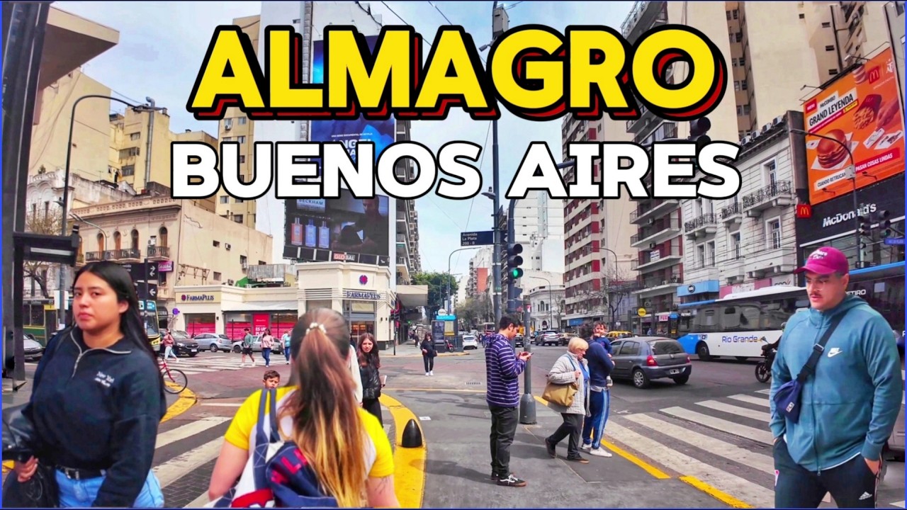【4K】Caminando el Barrio de ALMAGRO - Buenos Aires City, Walking Tour | Septiembre 2024