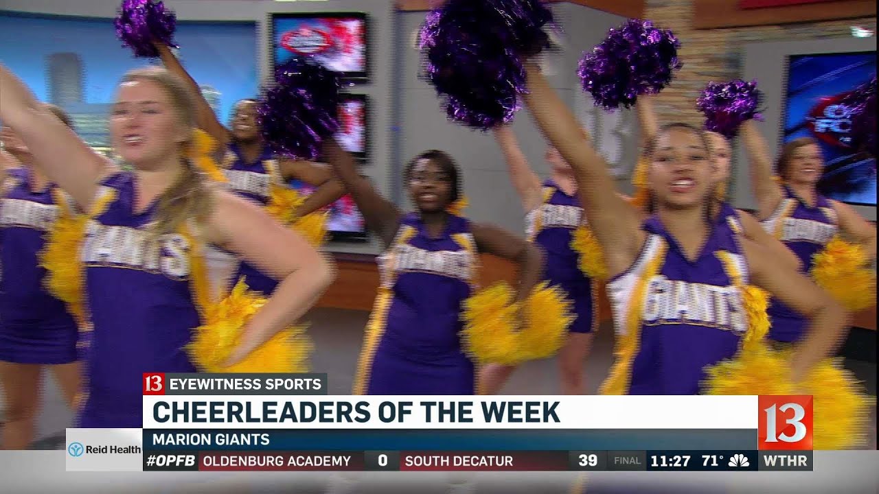 Cheerleaders of the Week - Marion High School (Friday, 10-6) - YouTube